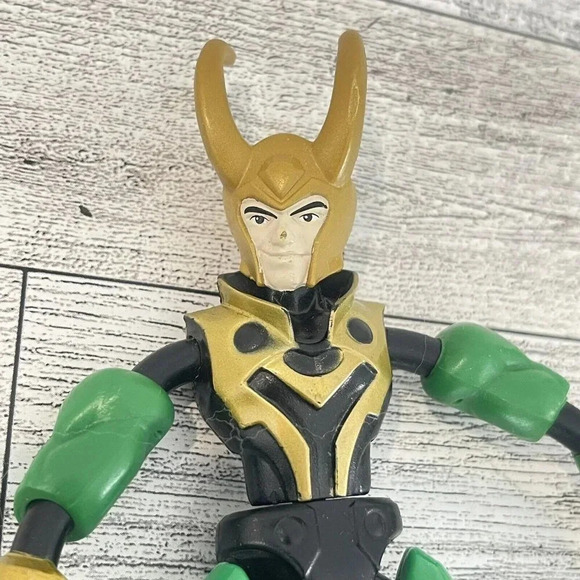 Marvel Avengers Bend & Flex Action Figure Toy 6" Flexible Loki - Picture 2 of 9